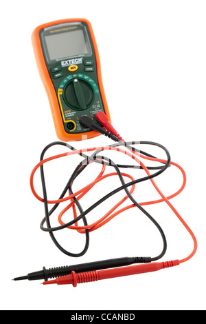 Extech ex330 multimeter and probes Stock Photo