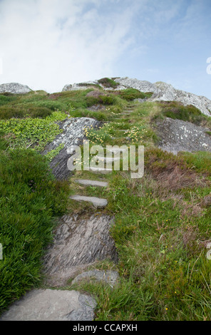 The old Mass Path near Derrynane Harbour, Caherdaniel, County Kerry, Ireland. Stock Photo