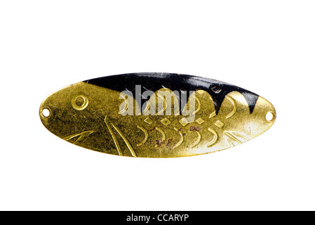 Vintage Red and White Fishing Lure Stock Photo - Alamy