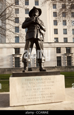 Statue of Field Marshal The Viscount Slim Stock Photo