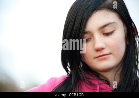 depressed young female girl
