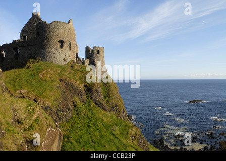 Dunluce Castle, Coastal Road, County Antrim, Ulster, North Ireland, UK, Europe. Stock Photo