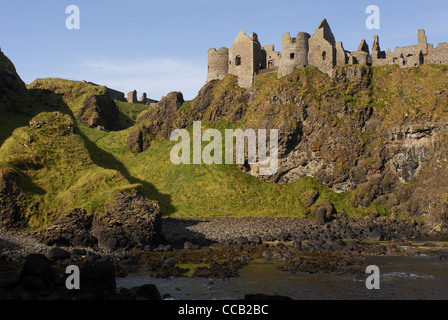 Dunluce Castle, Coastal Road, County Antrim, Ulster, North Ireland, UK, Europe. Stock Photo