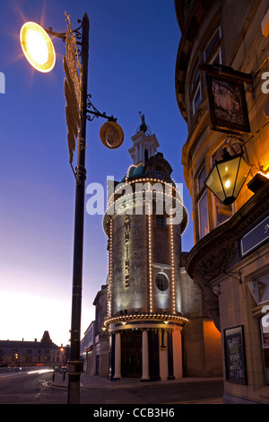 A dusk shot of Sunderland Empire Theatre illuminated, Sunderland, Tyne and Wear Stock Photo