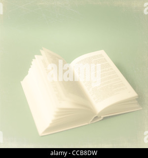 Open vintage book Stock Photo