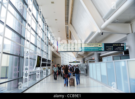 Newark Airport interior Stock Photo