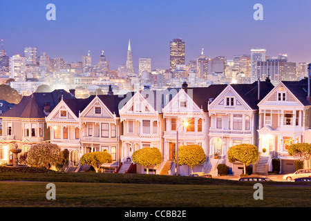 Painted ladies, Victorian homes - San Francisco, California USA Stock Photo