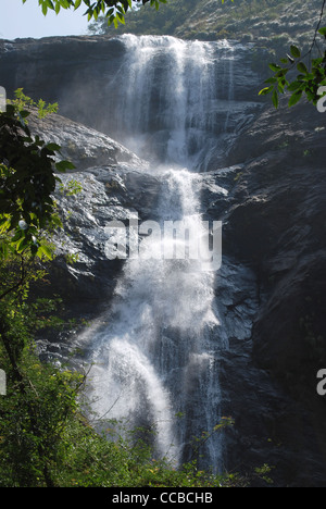 palaruvi ; a waterfall in kerala,india Stock Photo