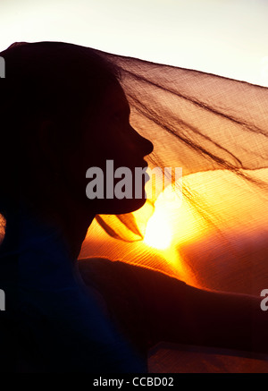 Indian teenager girl profile Andhra Pradesh South India Stock Photo - Alamy