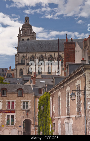 Cathedral of Saint Louis de Blois, Loir-et-Cher, Centre, France. Stock Photo