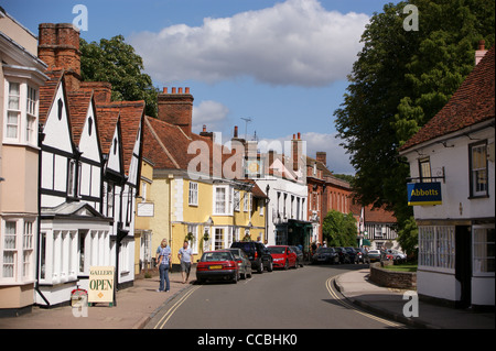 Georgian high street of Dedham village, Essex, England Stock Photo - Alamy