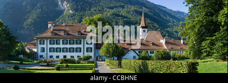 castle and convent, interlaken, switzerland Stock Photo