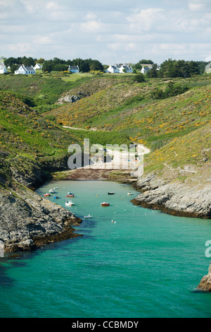 Port de Pouldon, Belle-Ile-en-Mer, Morbihan, Brittany, France Stock Photo