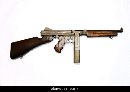 Thompson Model M1A1 1940 9mm submachine gun Stock Photo