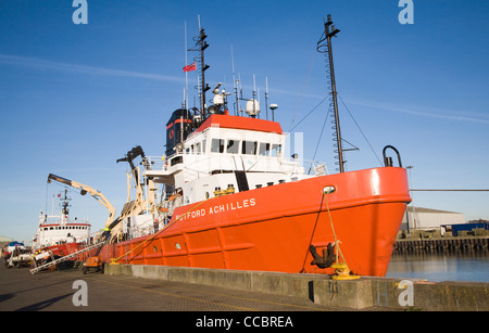 Putford Achilles North Sea offshore supply vessel, Great Yarmouth, Stock Photo