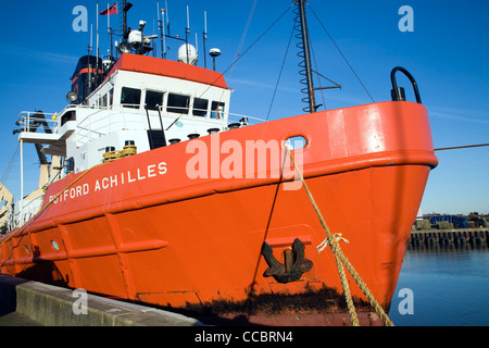 Putford Achilles North Sea offshore supply vessel, Great Yarmouth, Stock Photo