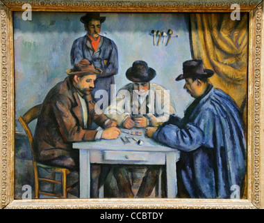 The Card Players, 1890-92, by Paul Cézanne Stock Photo