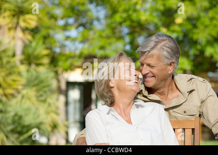 Senior couple spending time together outdoors Stock Photo