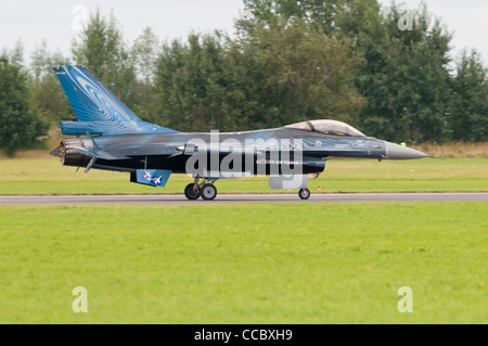 Blue Belgian F-16 Stock Photo