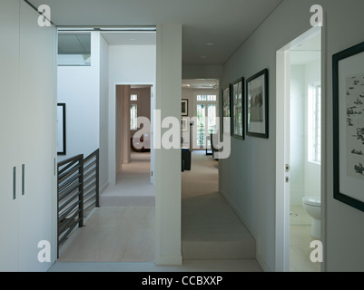 Woollahra Residence Collins Vergnaud Architecture Design Sydney 2010 upper level floor showing the division between the two Stock Photo