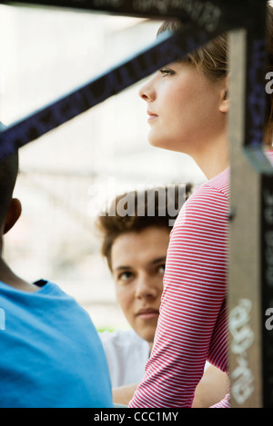Young woman contemplating Stock Photo