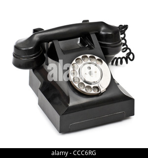 1930's British GPO rotary dial bakelite home telephone (model 332L, FWR 65/2) Stock Photo
