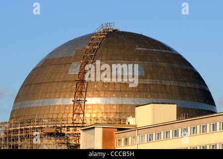 One of the decommissioned nuclear reactor buildings at Sellafield Power Station, Cumbria Stock Photo