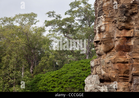 Bayon temple, Angkor Thom, Angkor area, Siem Reap, Cambodia, Asia Stock Photo