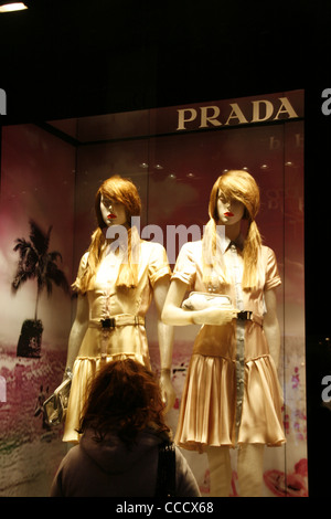 Prada store shop Via Condotti Rome Italy shopping Stock Photo - Alamy