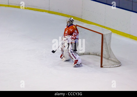 The loneliness of the goalkeeper Stock Photo