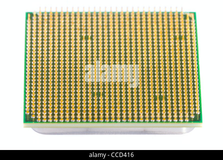 Computer processor, photo on the white background Stock Photo