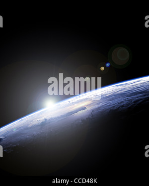 Earth from space Stock Photo