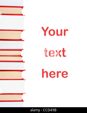 Huge books in a stack Stock Photo