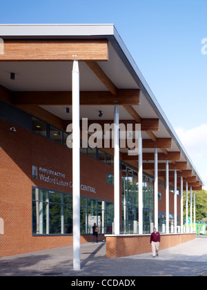 WATFORD CENTRAL LEISURE CENTRE, WATFORD, UNITED KINGDOM, STUDIO E ARCHITECTS, 2009 Stock Photo