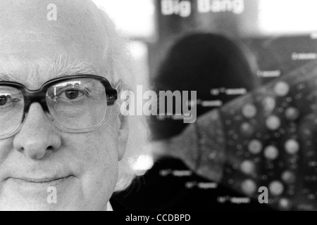 Professor Peter Higgs, who theorized the existence of a subatomic particle which was named the Higgs Boson