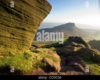 Hen Cloud from The Roaches, Peak District National Park, uk Stock Photo
