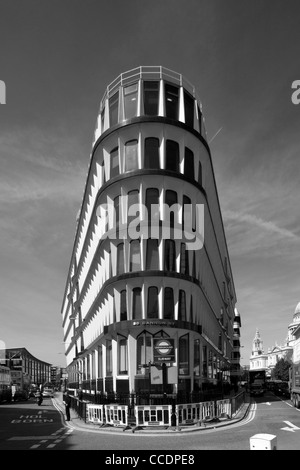 Credit Lyonnais building, or 30 Cannon street. A full exterior view looking towards St Paul's. Stock Photo