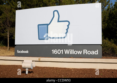 The headquarters of Facebook. Stock Photo