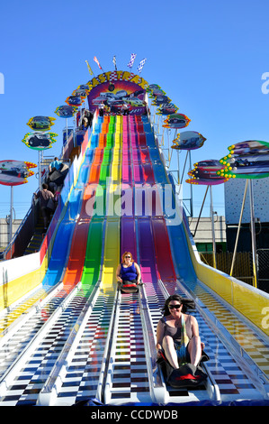 Water slide, Texas state fair, Dallas, Texas, USA Stock Photo