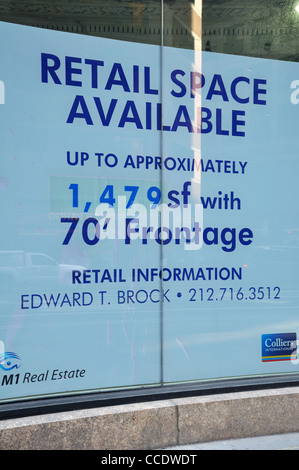 In Store Availability Sign For Lease sign in a store window Stock Photo - Alamy