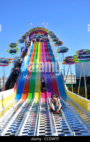 Water slide, Texas state fair, Dallas, Texas, USA Stock Photo