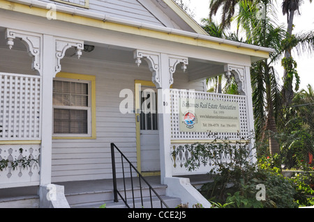 Bahamas Real Estate Association sign, Nassau, Bahamas Stock Photo