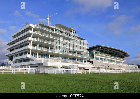 Queen's Stand and Duchess's Stand on Epsom Downs - home of the Derby horse race. Surrey England UK Stock Photo