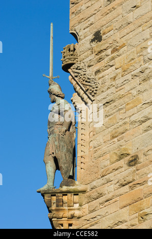 Statue of William Wallace on the Wallace Monument, Stirling, Scotland. Stock Photo