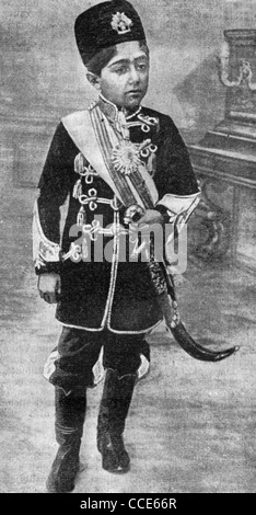 Ahmad Mirza, 1898–1930, shah of Persia (1909–25), son of Muhammad Ali. The last of the Qajar dynasty in 1909 Stock Photo