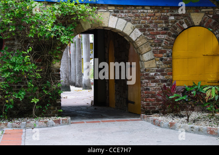 Passageway from Redcliffe Quay, St. John's, Antigua Stock Photo