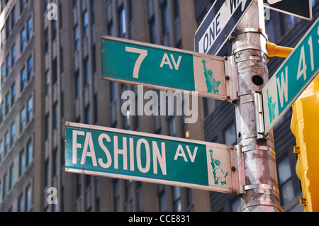 Fashion avenue street sign 49 Fashion avenue street sign 29
