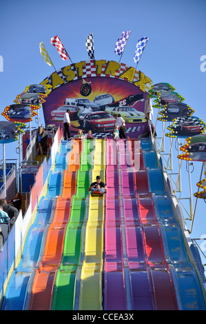 Water slide, Texas state fair, Dallas, Texas, USA Stock Photo