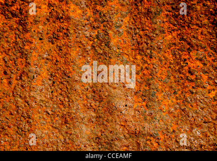 old and grunge rusted and wavy tin background Stock Photo