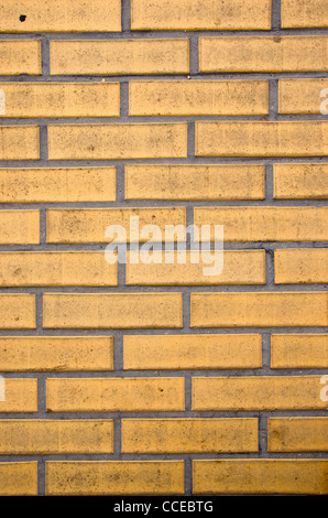 yellow and new bricks wall background Stock Photo